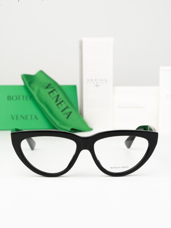 Bottega Veneta Women Eyeglasses Black Demo Cat Eye BV1193O 001 NEW AUTHENTIC main image 7